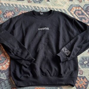 Taylor Swift Fan Made Black 'Reputation Taylor’s Version' Sweatshirt - Size Med